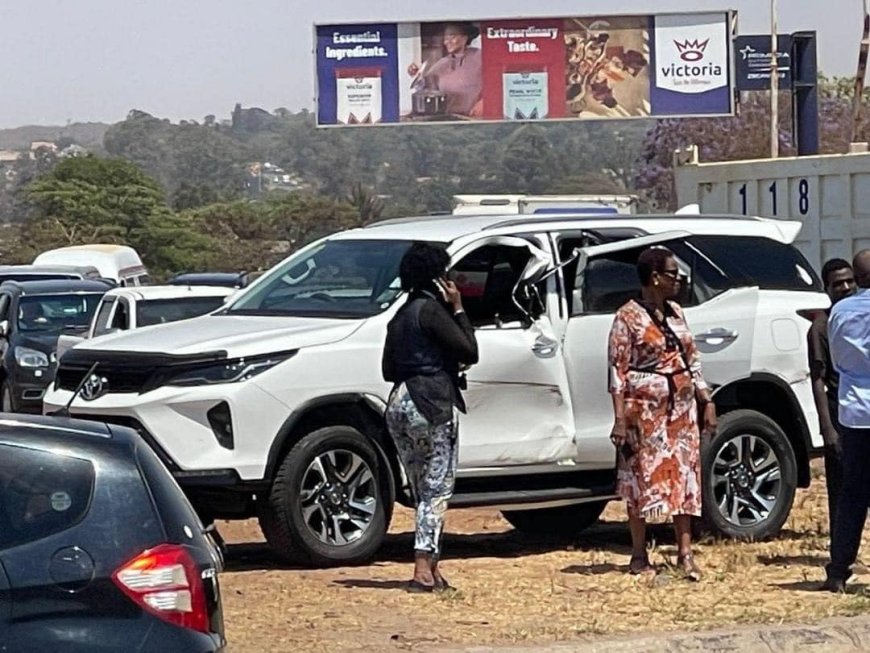 Daisy Mtukudzi’s new Toyota Fortuner suffers significant damage after crash